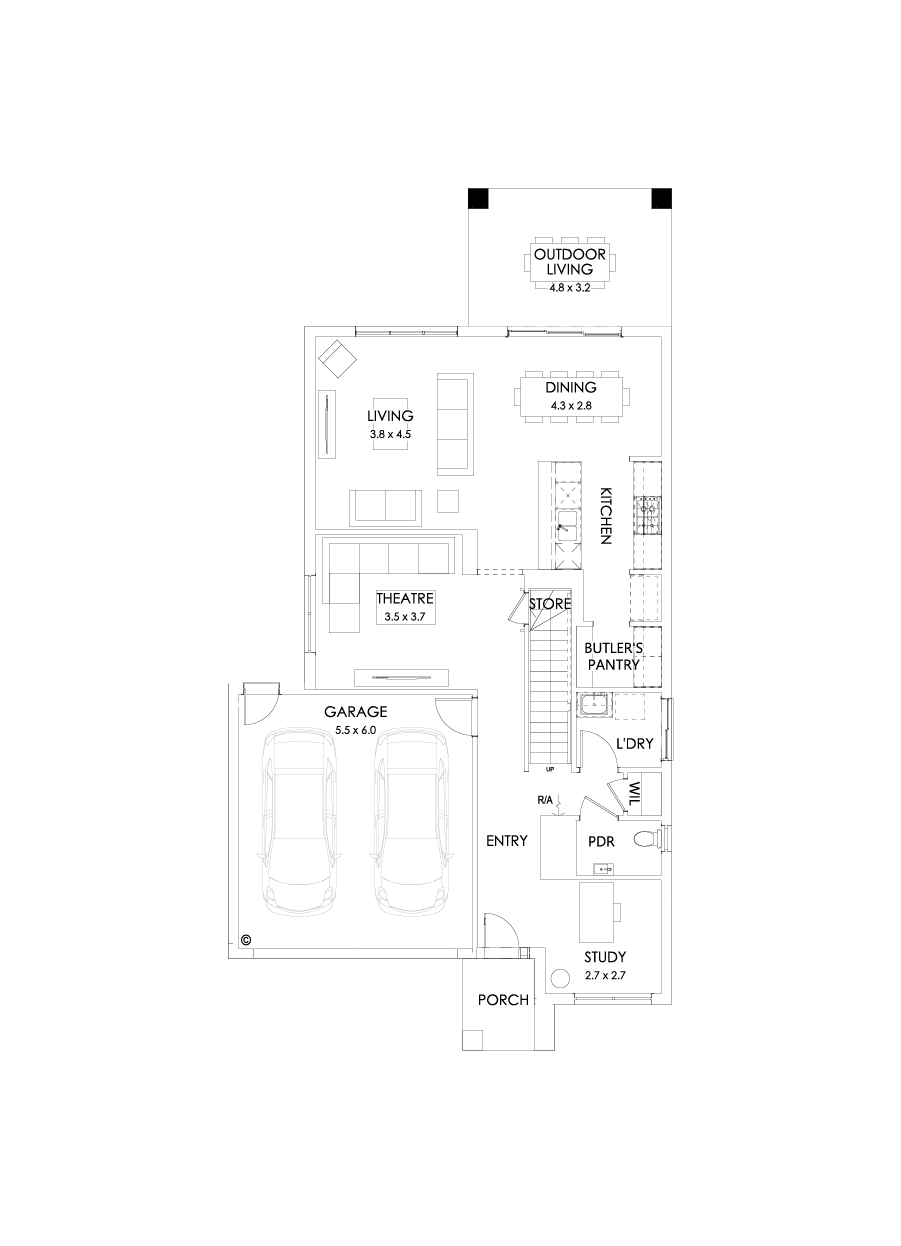 27 Ground Floor Floorplan (Outdoor Living)
