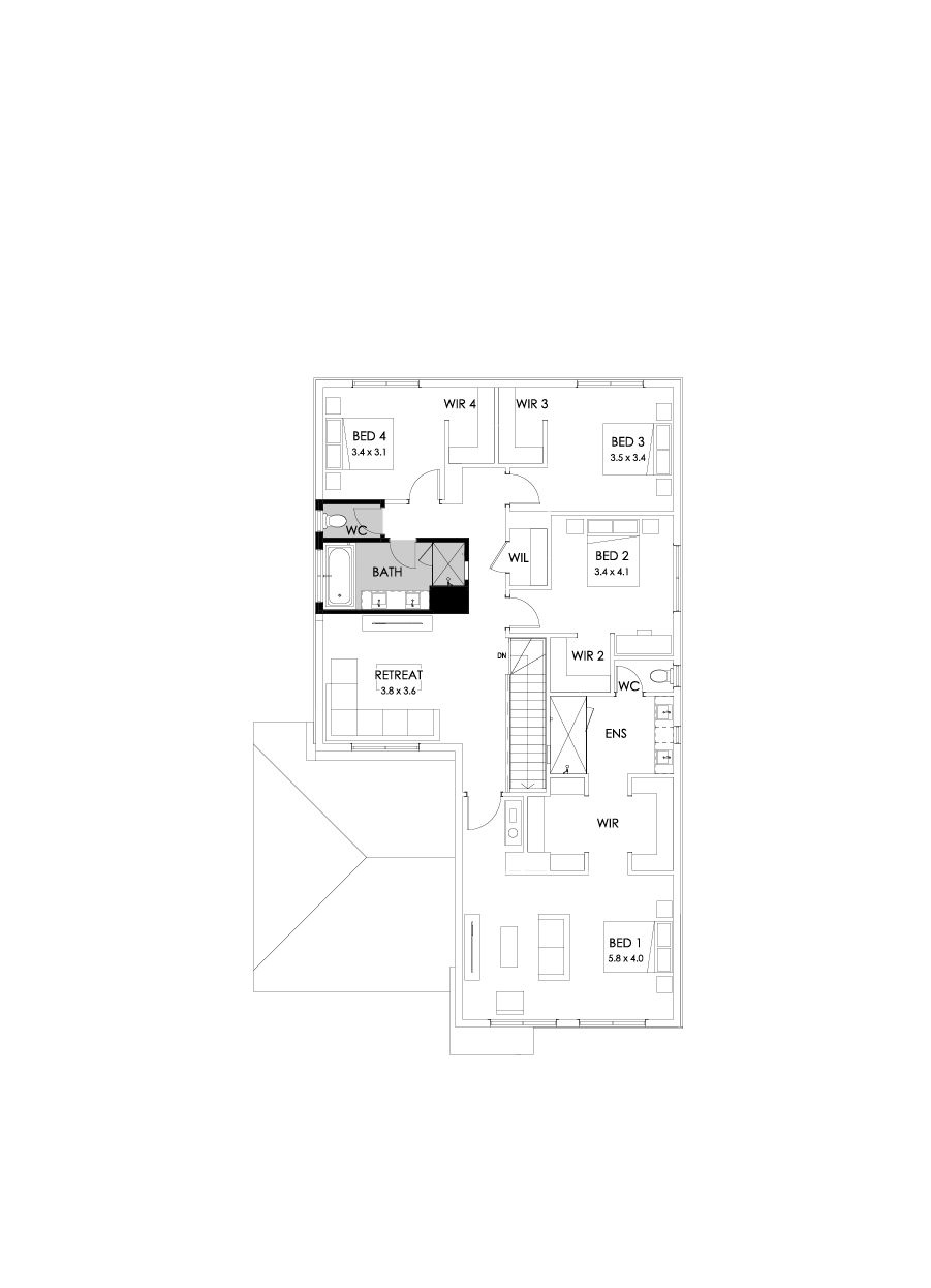36 First Floor Floorplan (Bathroom upgrade)