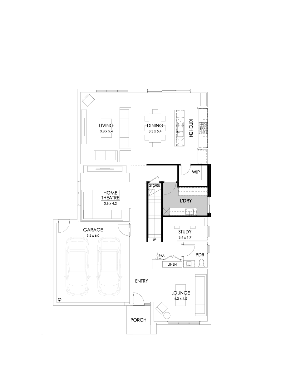 36 Ground Floor Floorplan (Grand laundry)