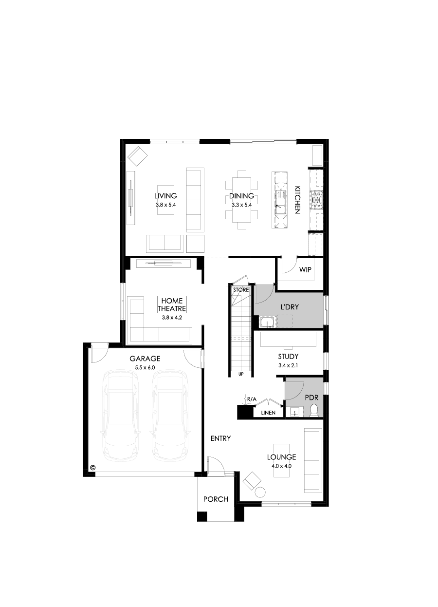 36 Ground Floor Floorplan (Standard)