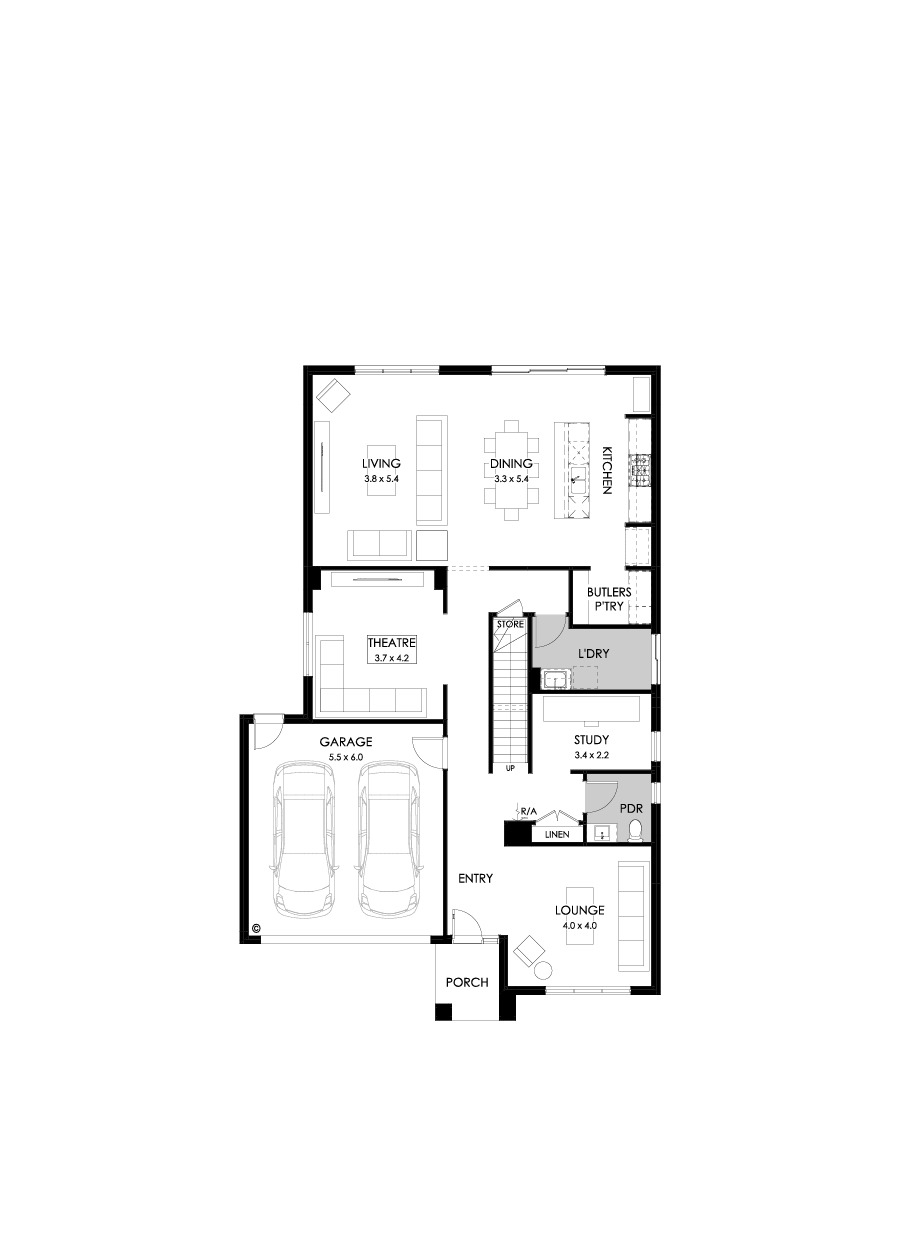 36 Ground Floor Floorplan (Standard)