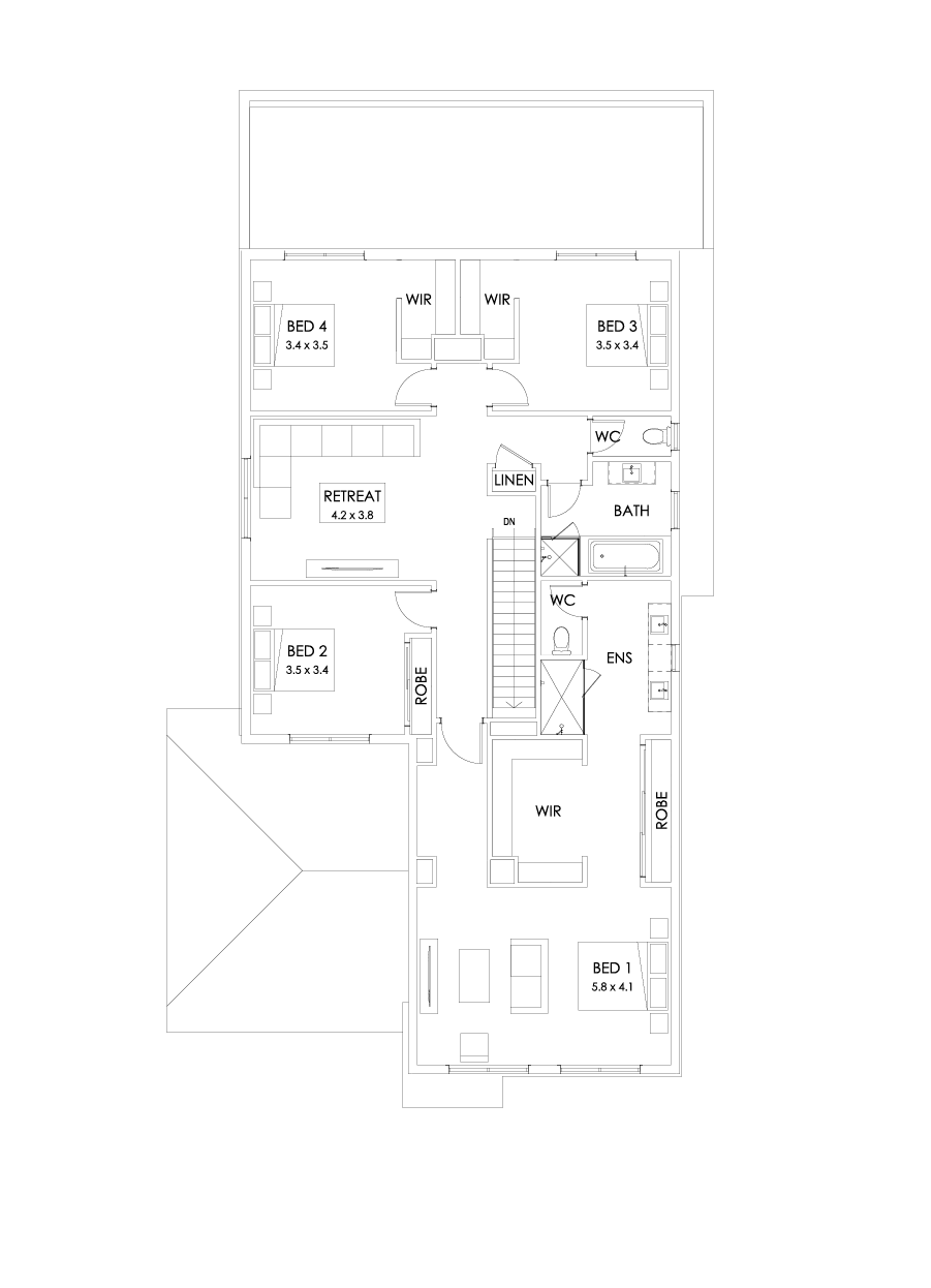 39 First Floor Floorplan (Grand outdoor living)