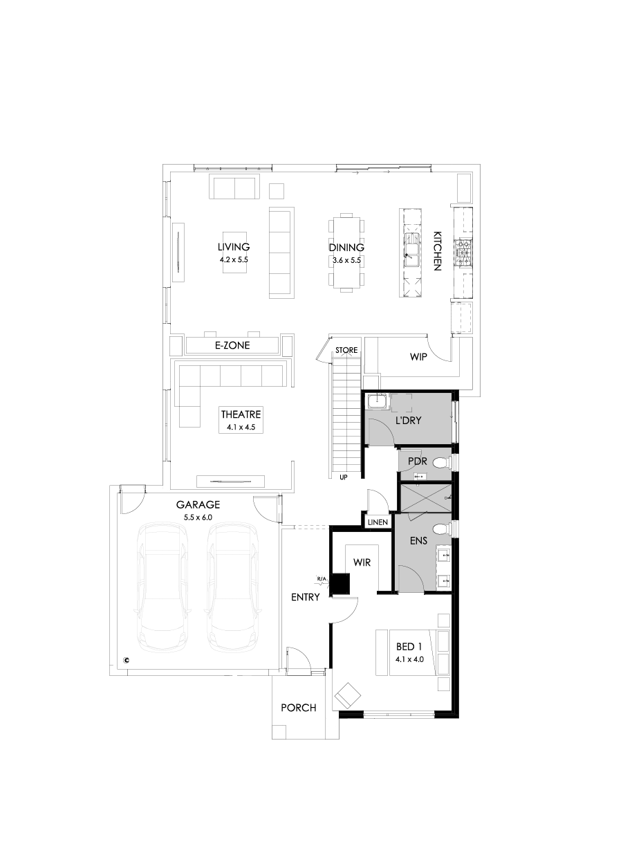 39 Ground Floor Floorplan (Additional bed 1)