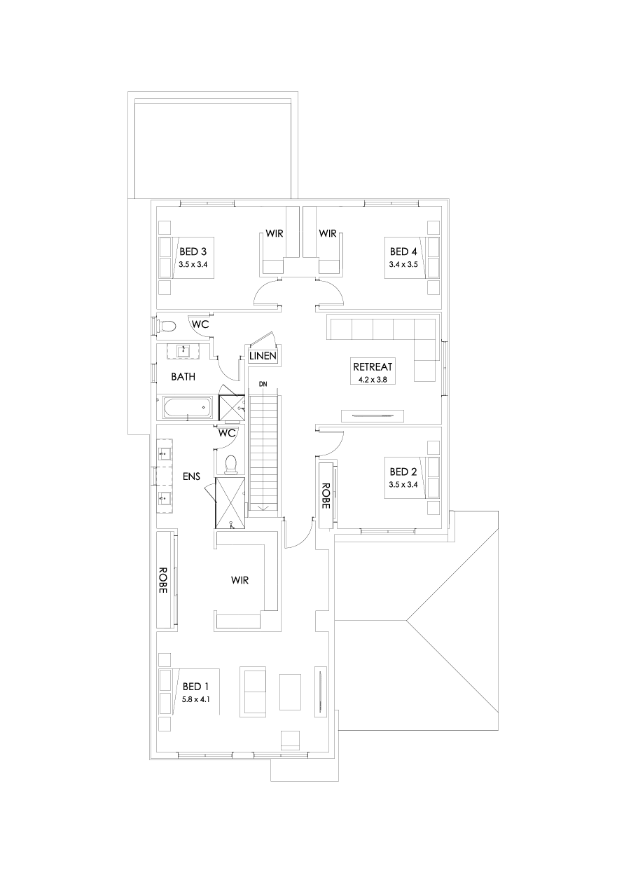 39 First Floor Floorplan (Outdoor living - Flipped)