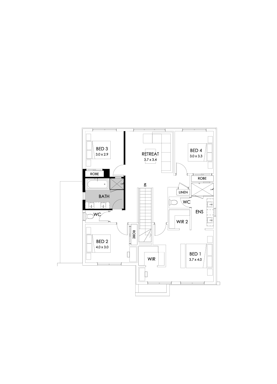 27 First Floor Floorplan (Bathroom upgrade)