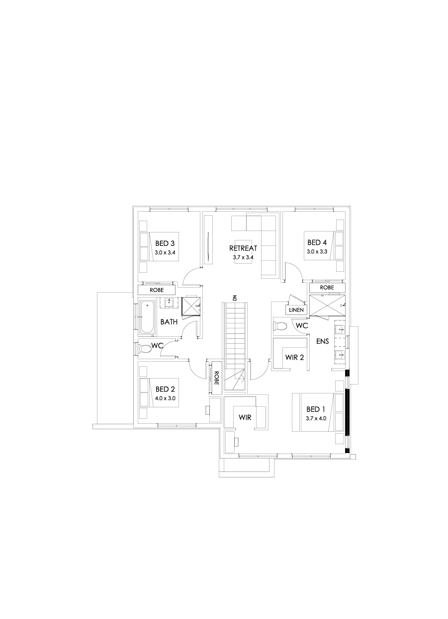 27 First Floor Floorplan (SLHC Corner treatment)