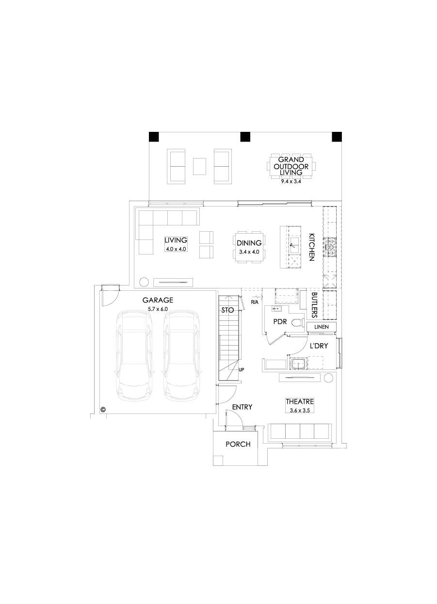 27 Ground Floor Floorplan (Grand outdoor living)