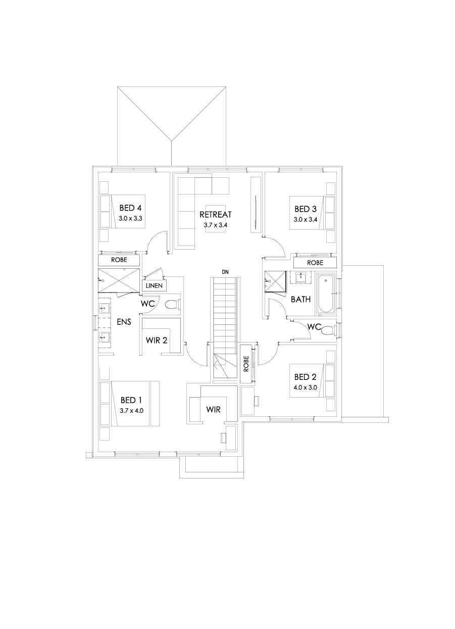 27 First Floor Floorplan (Outdoor living - Flipped)