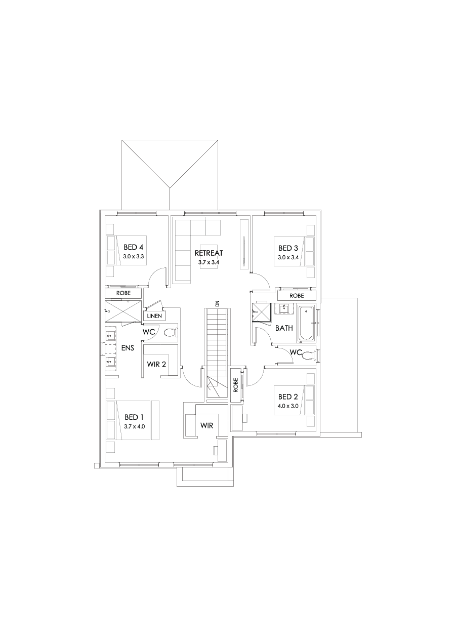 27 First Floor Floorplan (Outdoor living - Flipped)