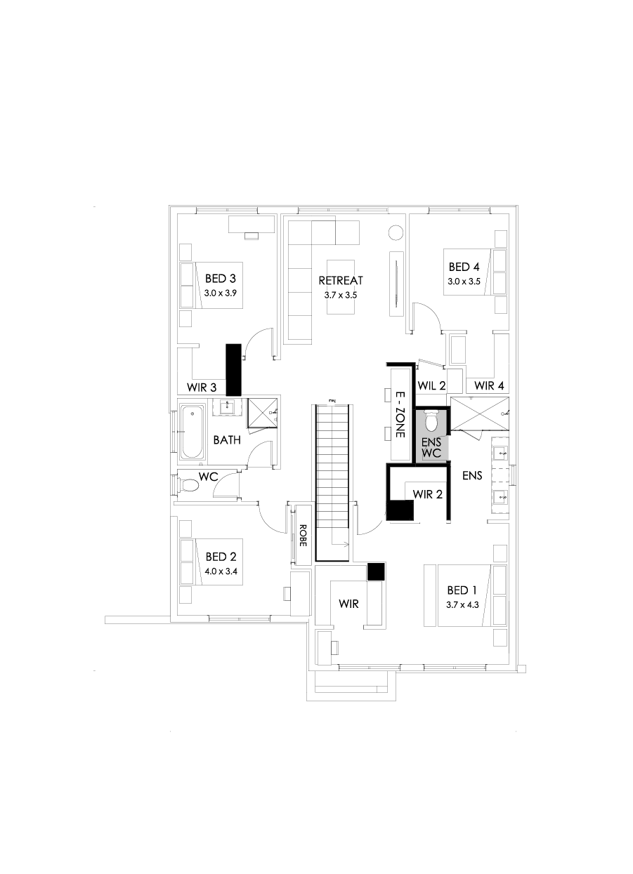 31 First Floor Floorplan (Larger living)
