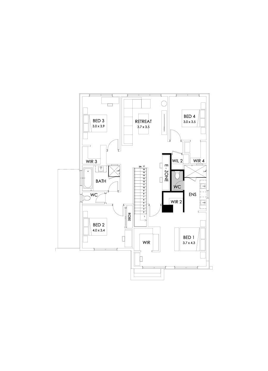 31 First Floor Floorplan (Larger living)