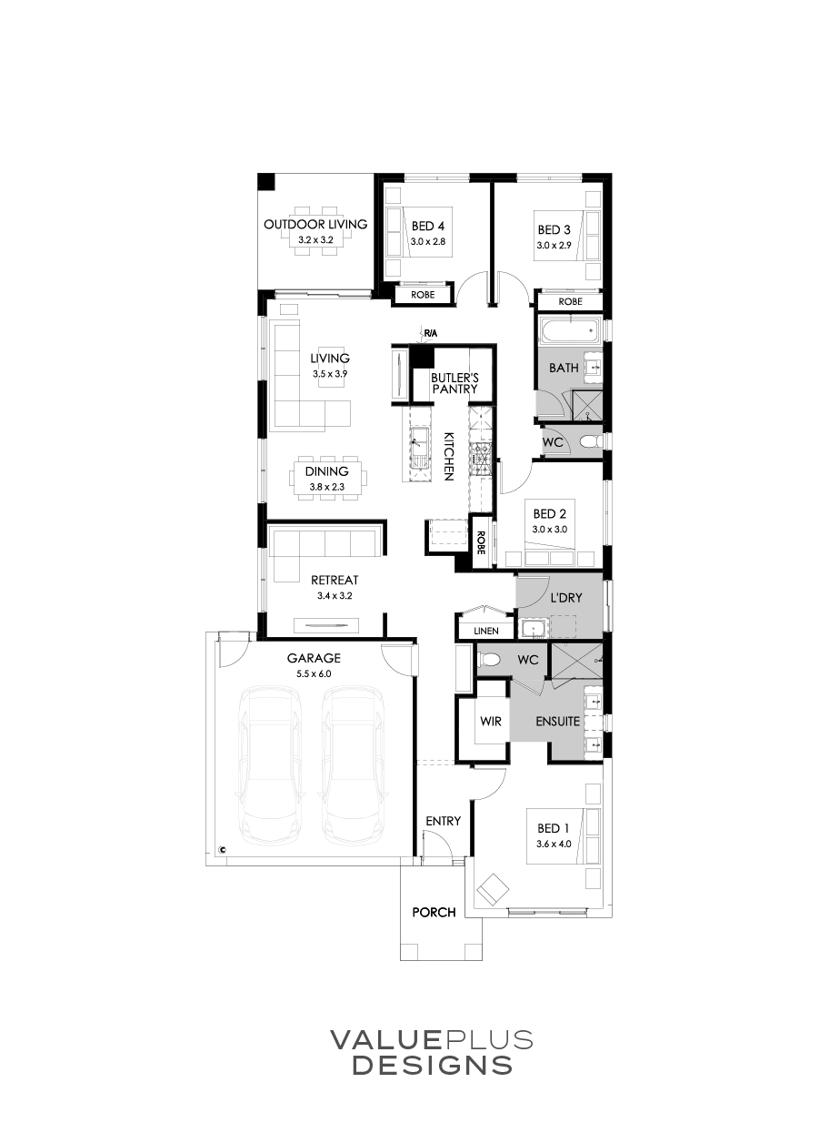 23  Floor Floorplan (Rear flip)