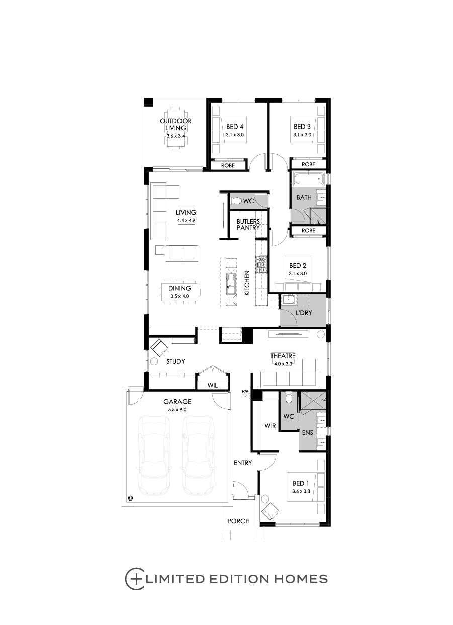 26  Floor Floorplan (Rear flip)