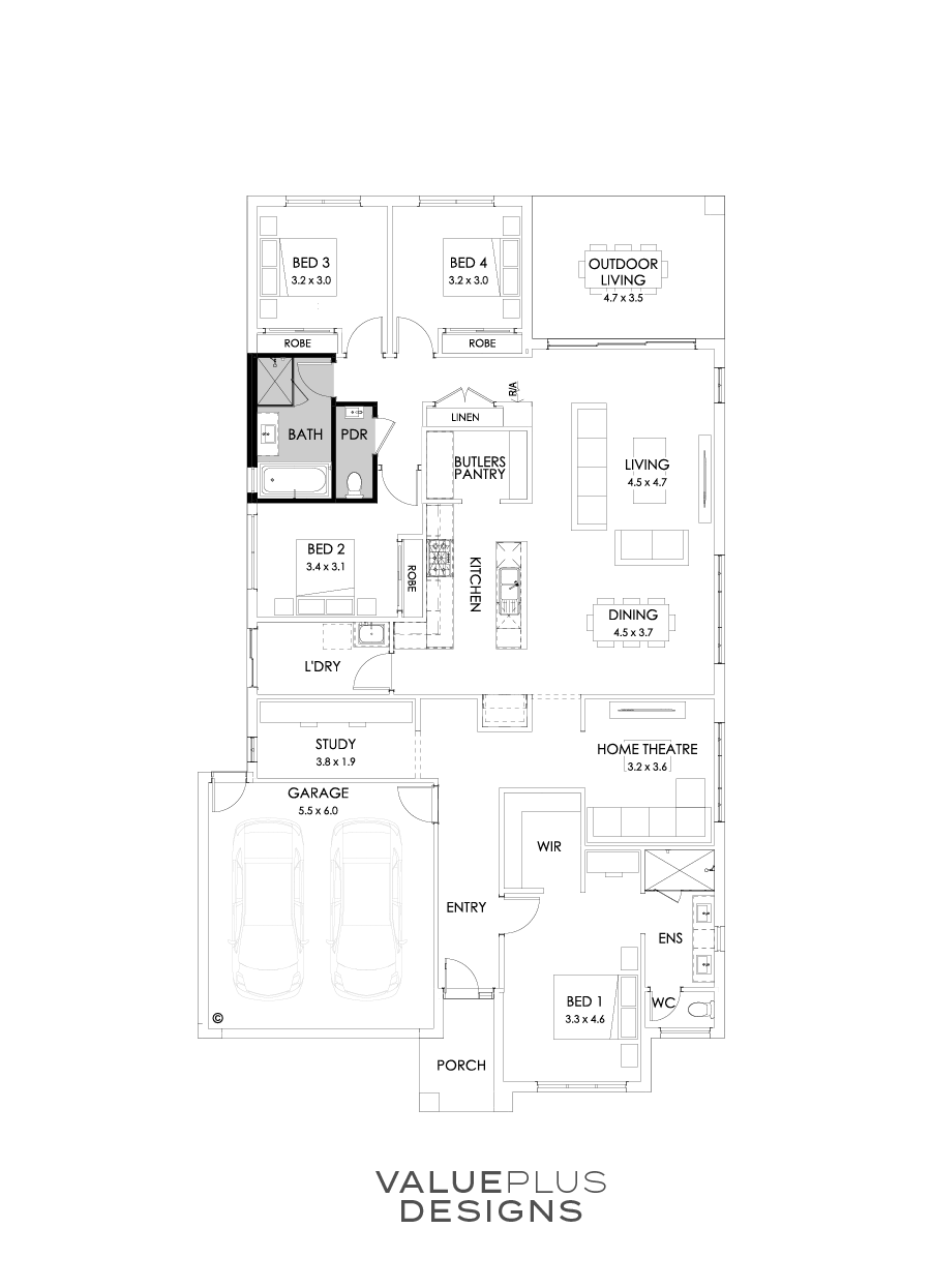 27  Floor Floorplan (Powder Room Bathroom Update )
