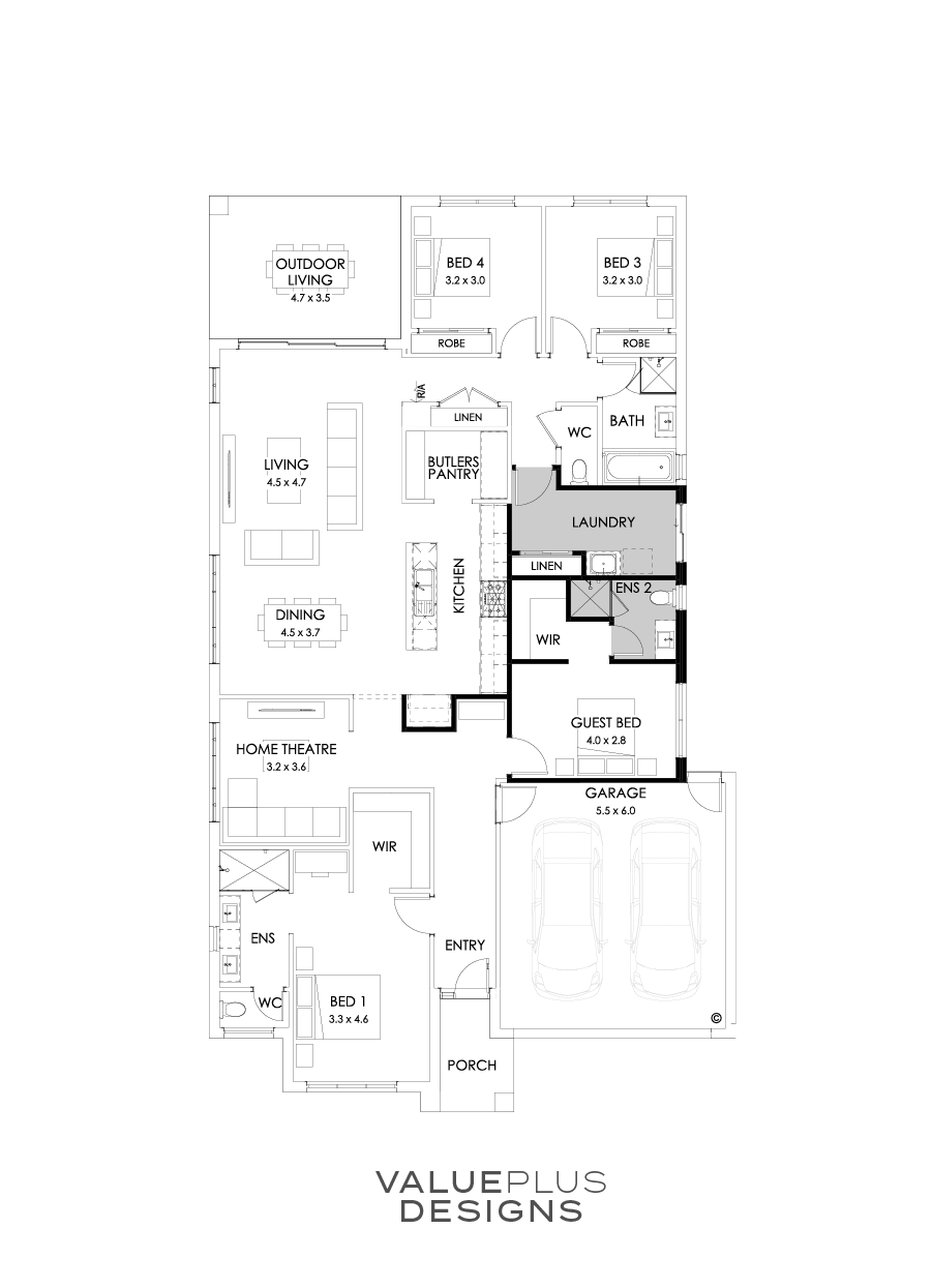 27  Floor Floorplan (Additional Ensuite - Flipped)