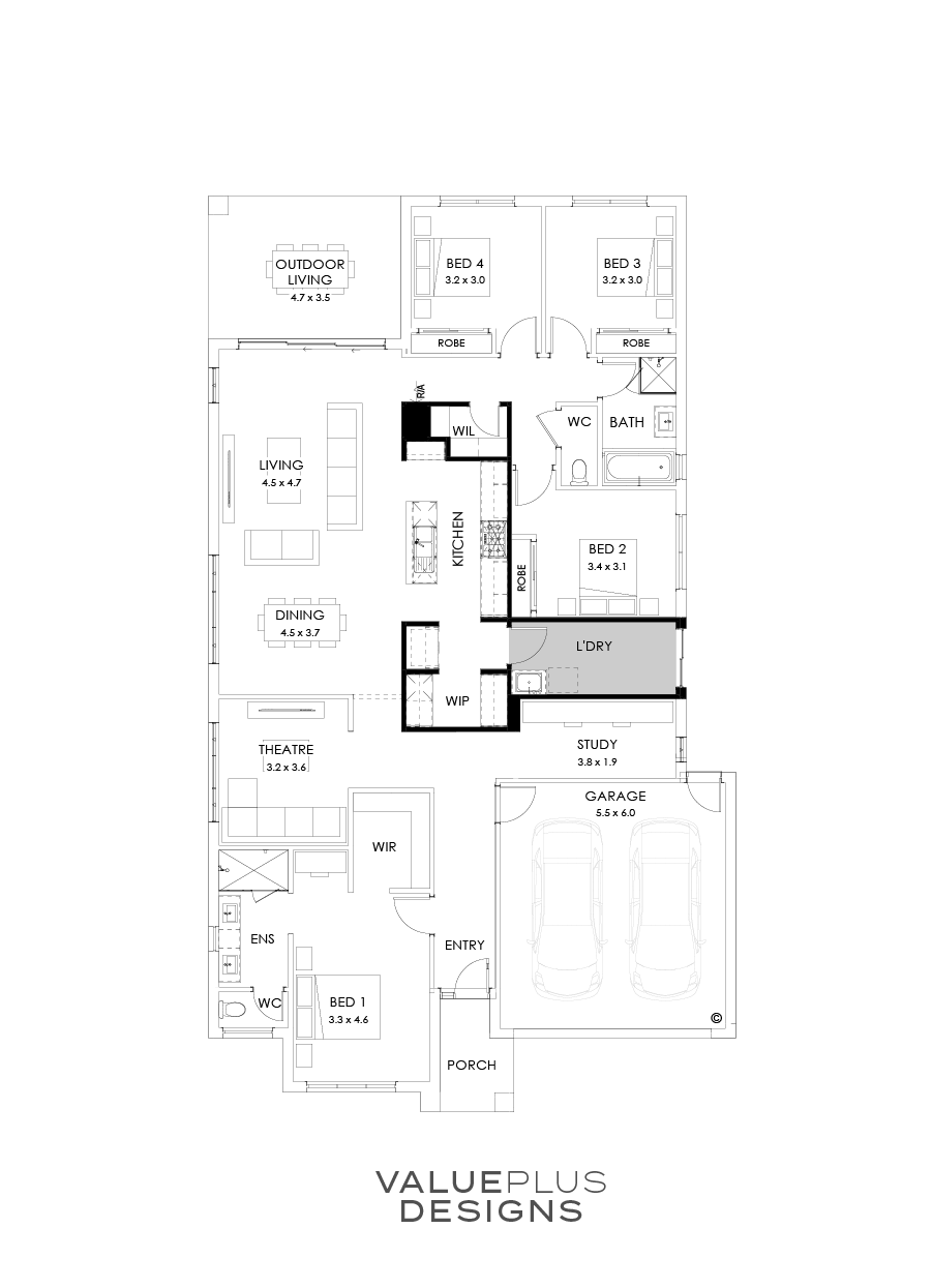 27  Floor Floorplan (Alternate Kitchen - Flipped)