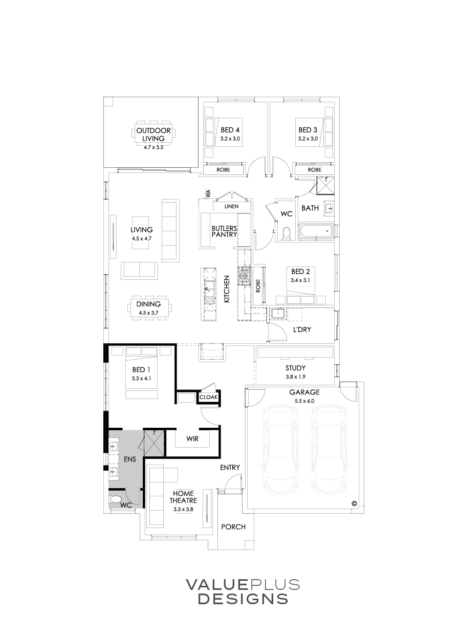 27  Floor Floorplan (Alternate Theatre - Flipped)