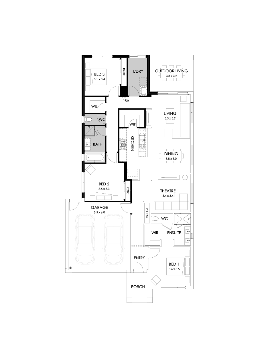 23  Floor Floorplan (3 bedrooms)