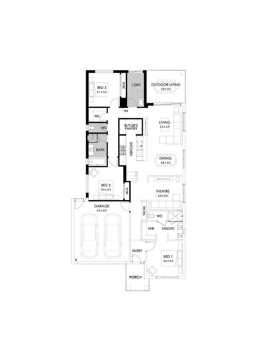 23  Floor Floorplan (3 bedrooms)