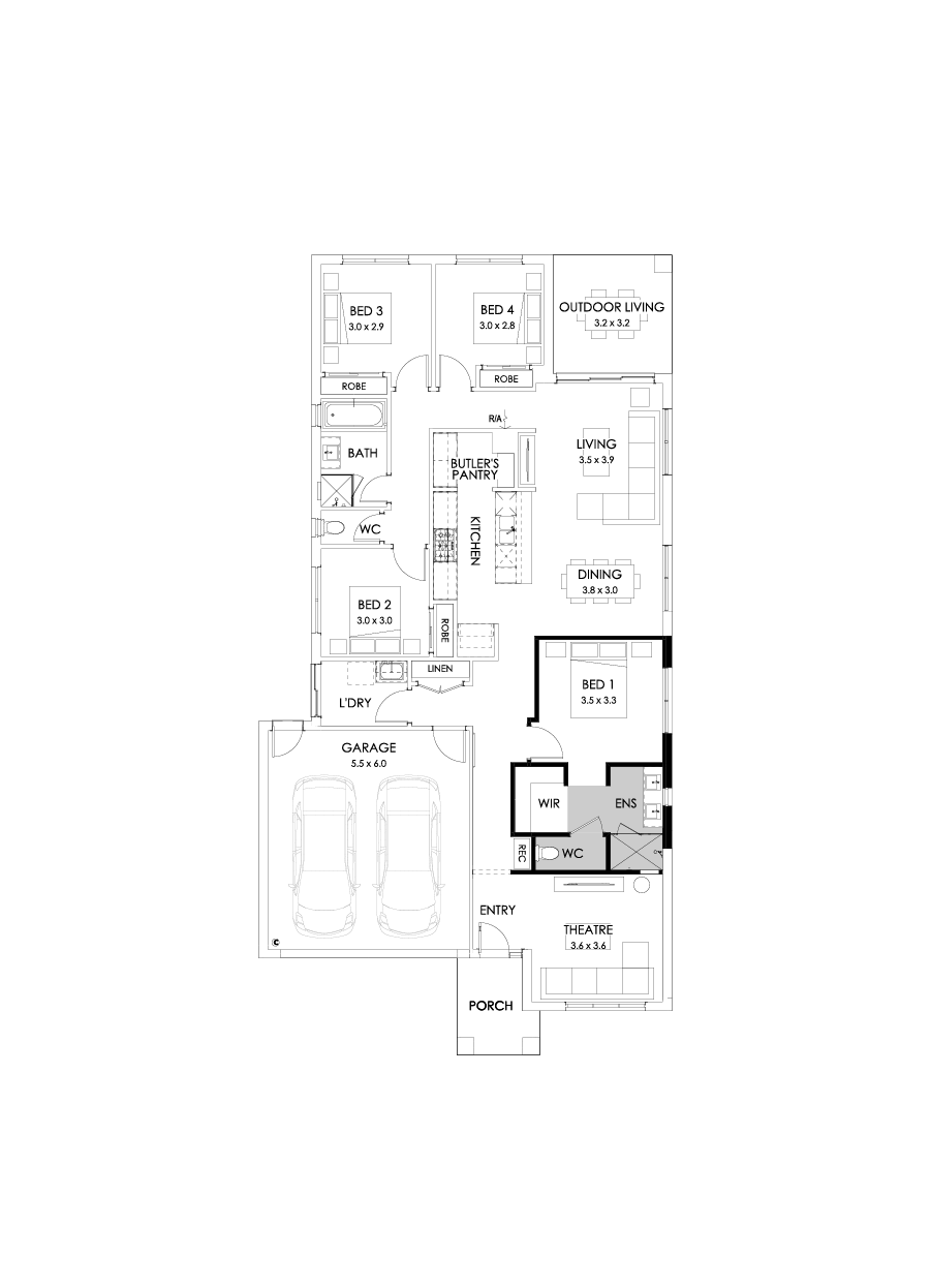 23  Floor Floorplan (Alternate theatre)