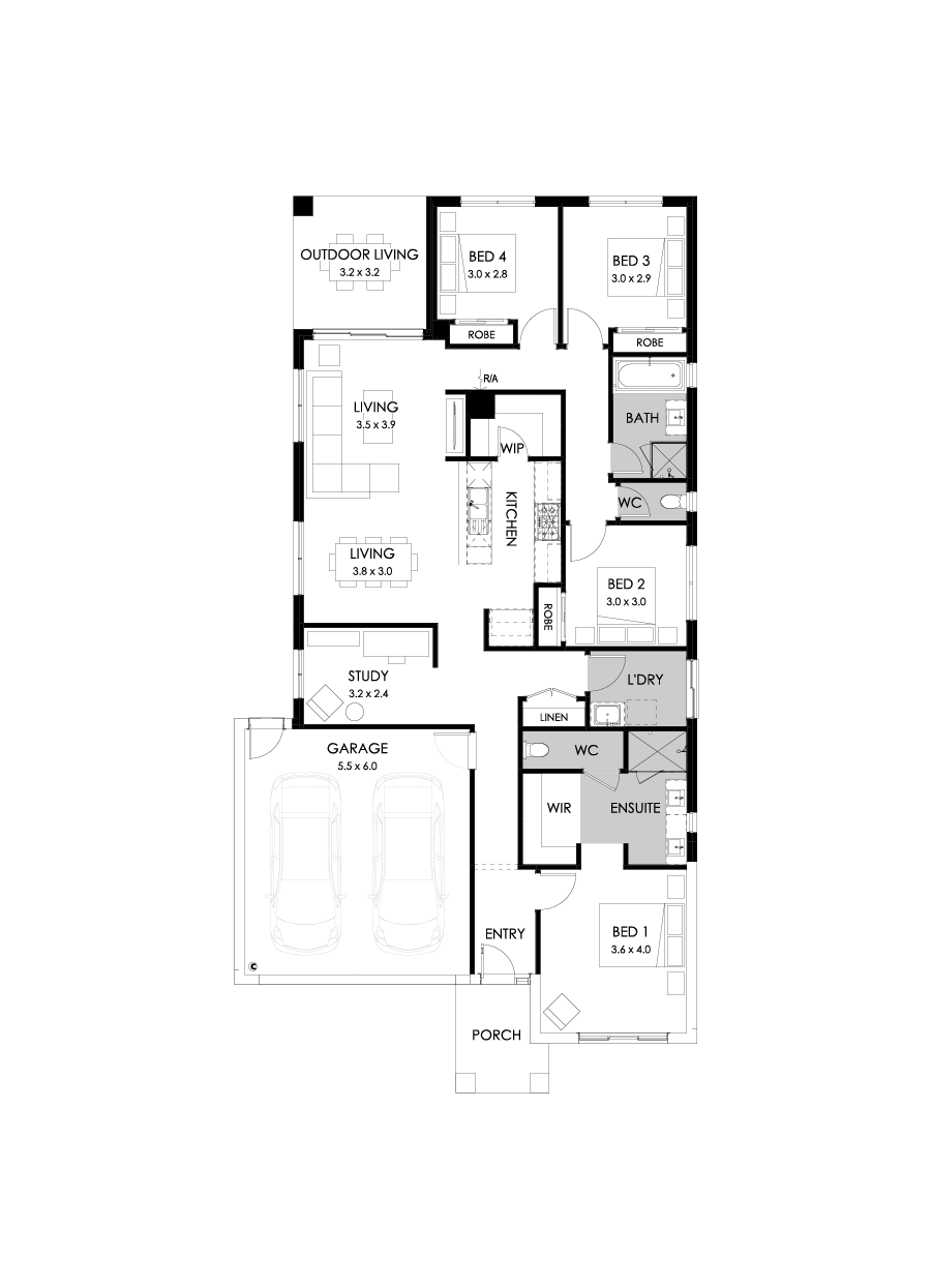 23  Floor Floorplan (Rear flip)