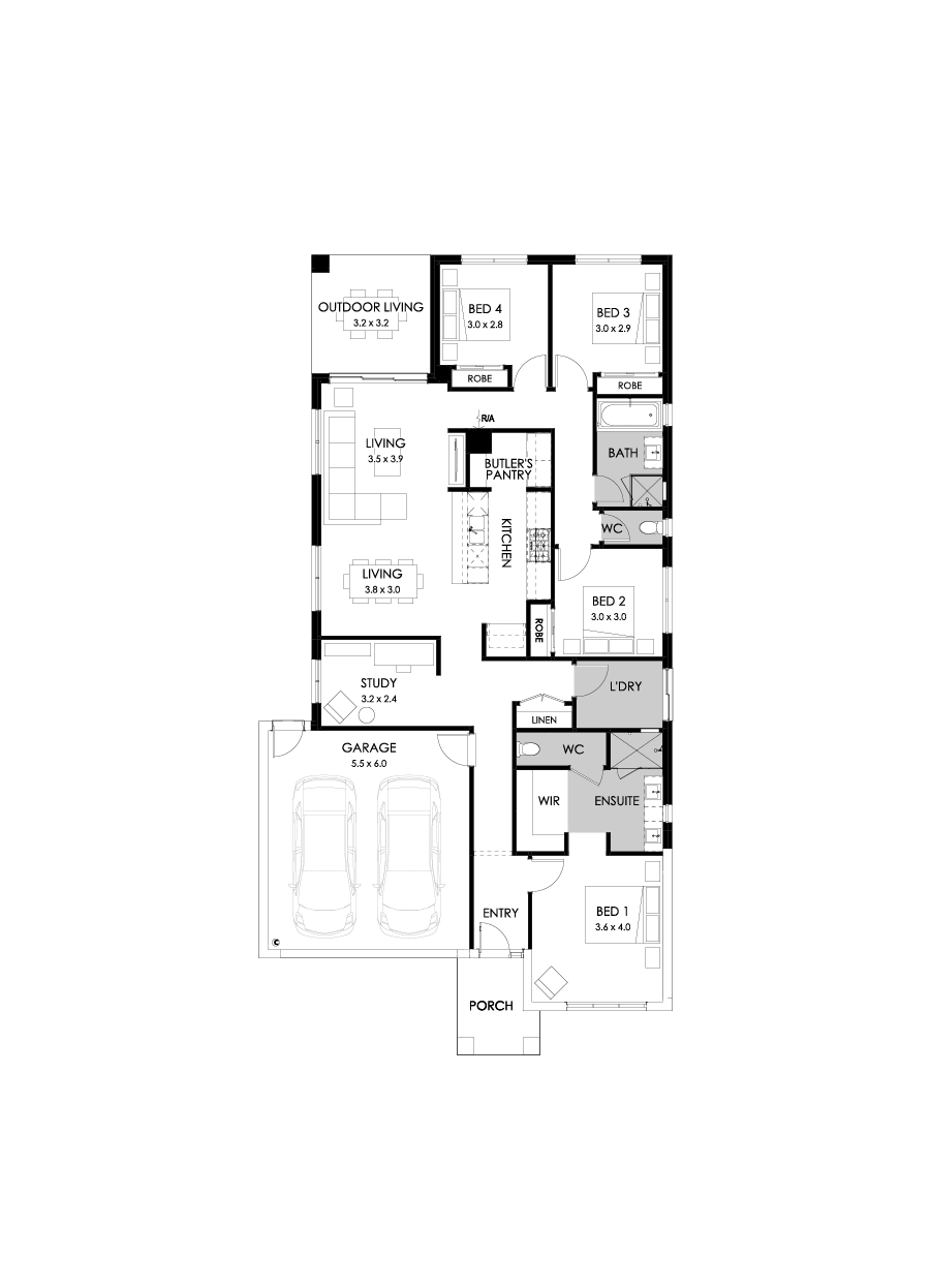 23  Floor Floorplan (Rear flip)