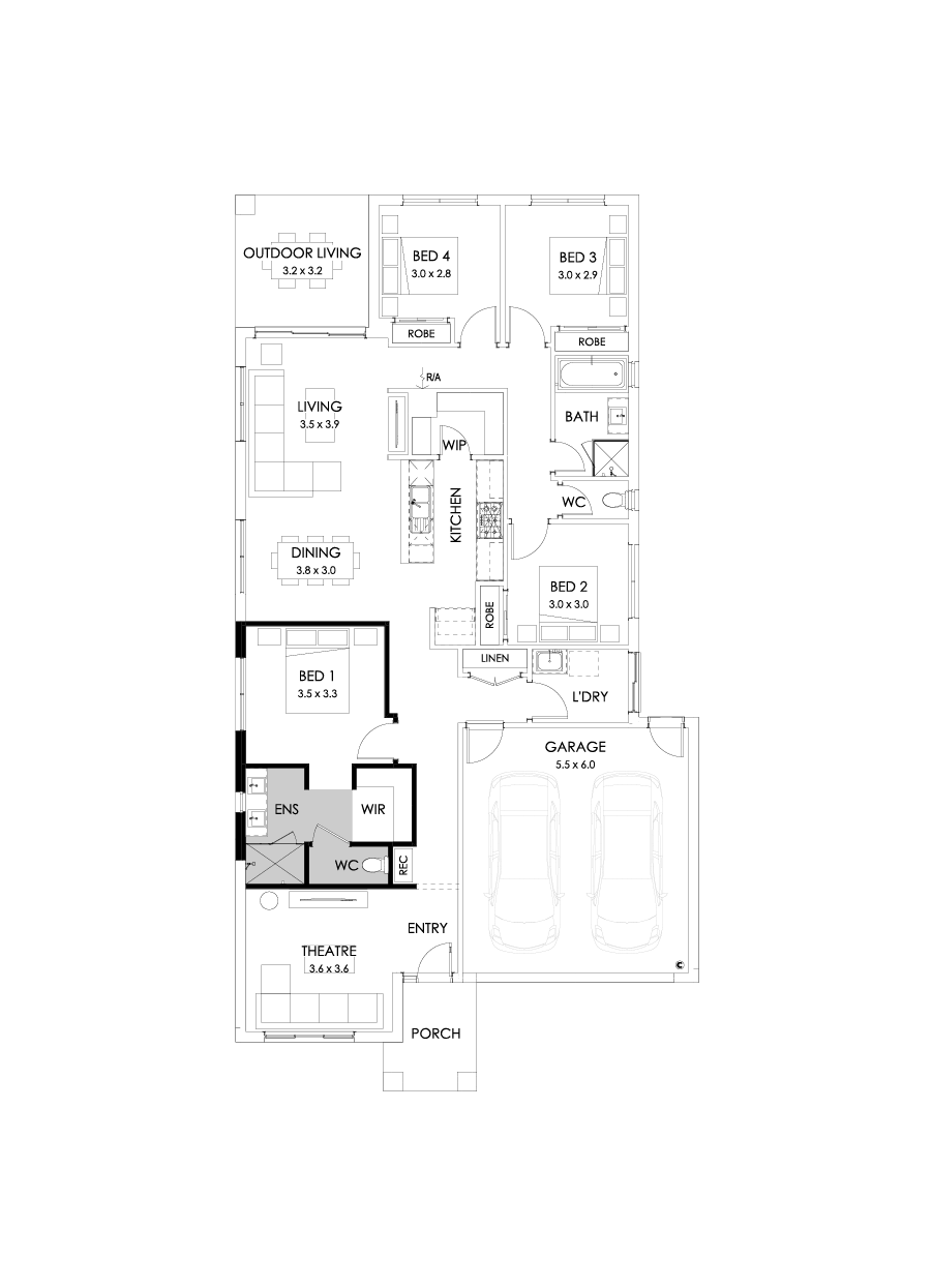 23  Floor Floorplan (Alternate theatre - Flipped)