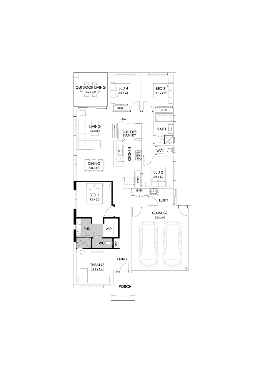 23  Floor Floorplan (Alternate theatre - Flipped)