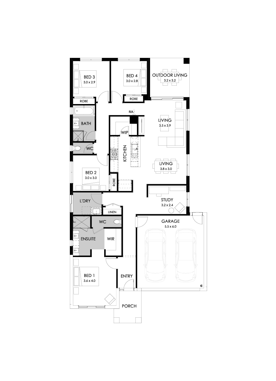 23  Floor Floorplan (Rear flip - Flipped)