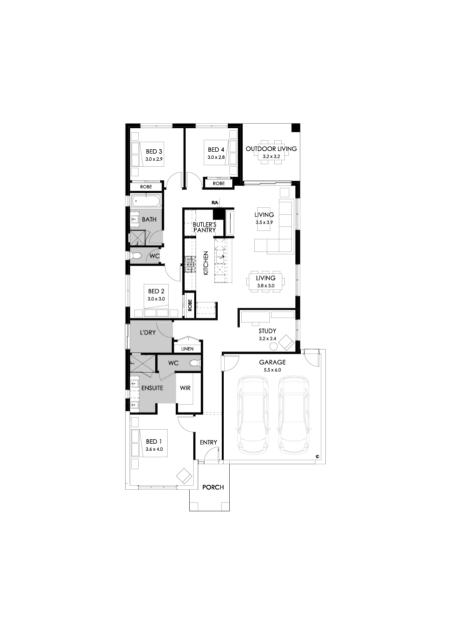 23  Floor Floorplan (Rear flip - Flipped)