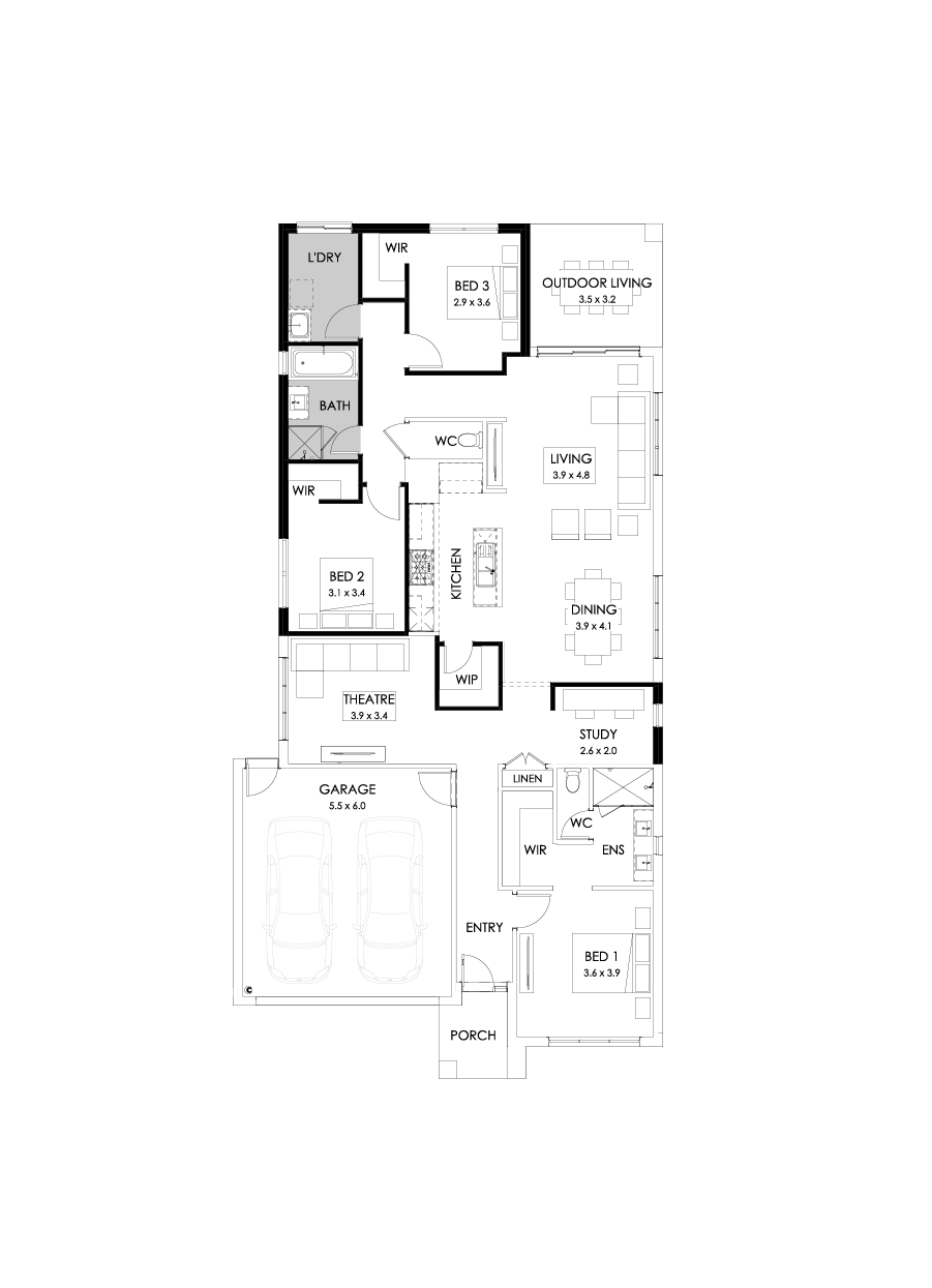 24  Floor Floorplan (3 bedrooms)