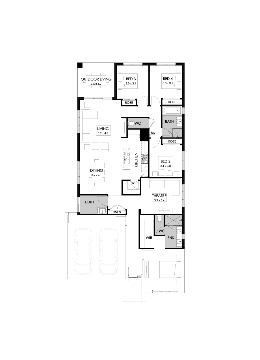 24  Floor Floorplan (Rear flip)