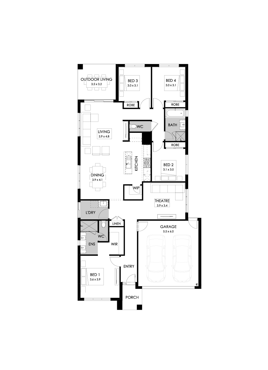 24  Floor Floorplan (Standard - Flipped)