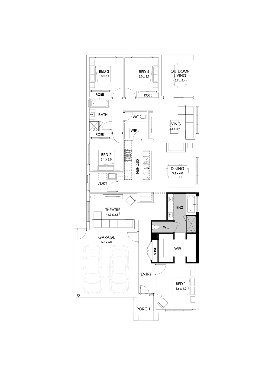 26  Floor Floorplan (Bath to ensuite)