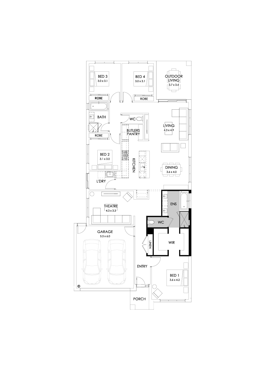 26  Floor Floorplan (Bath to ensuite)
