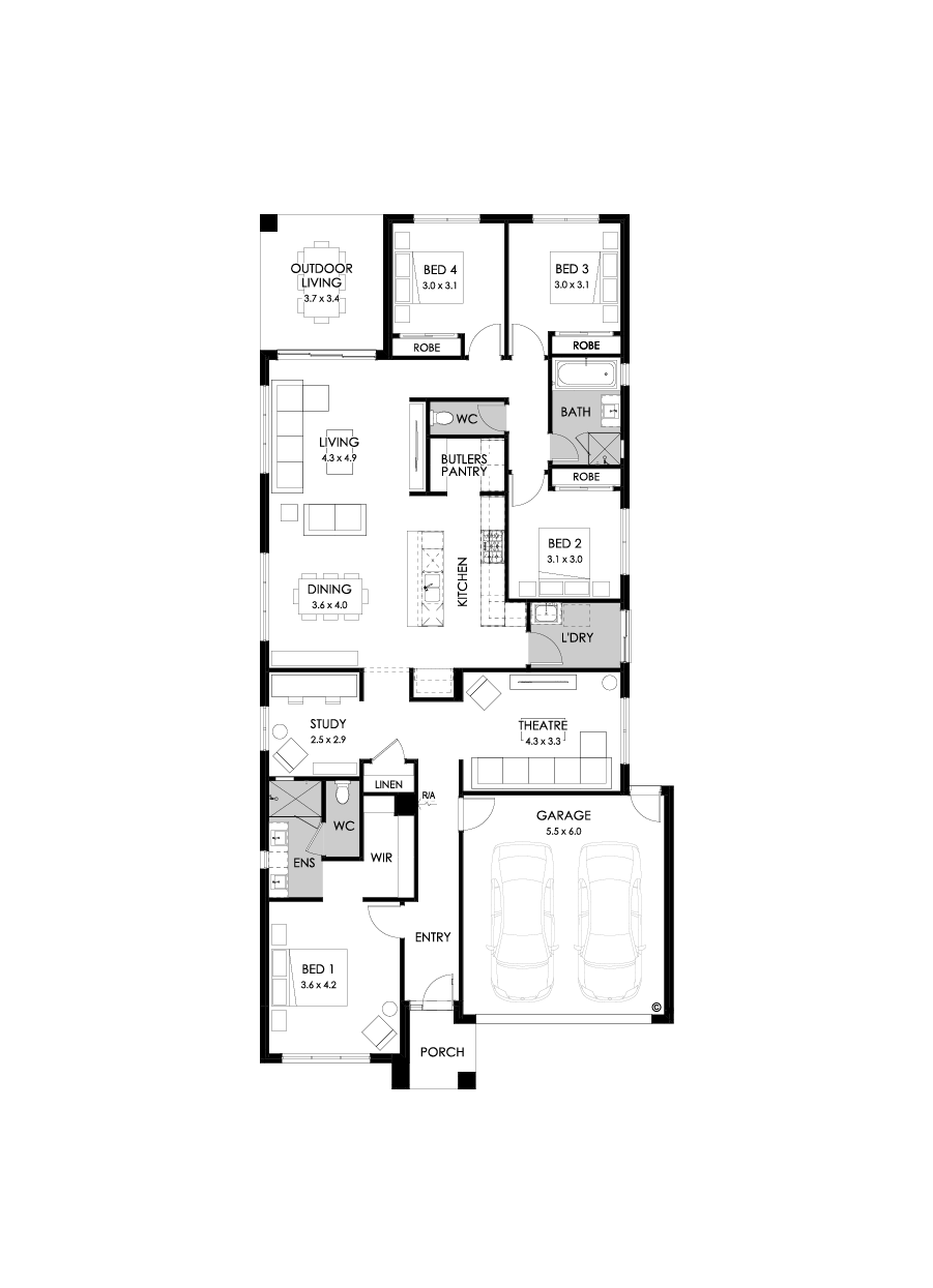 26  Floor Floorplan (Standard - Flipped)