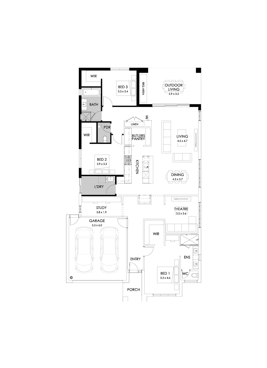 27  Floor Floorplan (3 bedrooms)