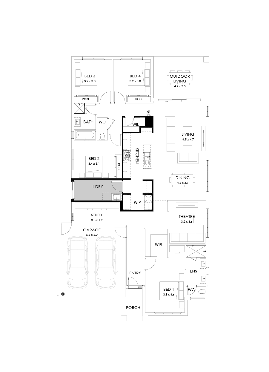 27  Floor Floorplan (Alternate kitchen)