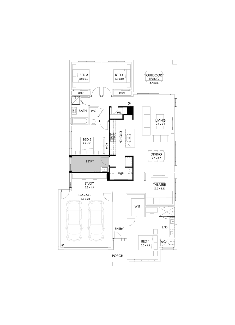 27  Floor Floorplan (Alternate kitchen)
