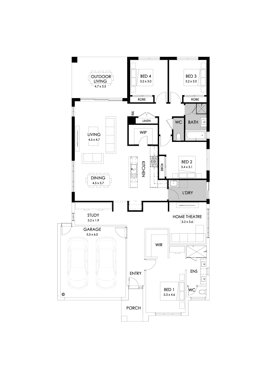27  Floor Floorplan (Rear flip)