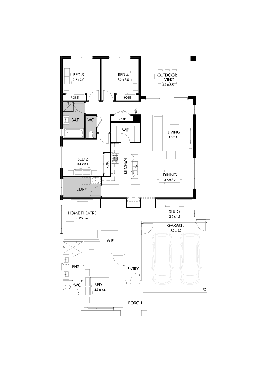 27  Floor Floorplan (Rear flip - Flipped)