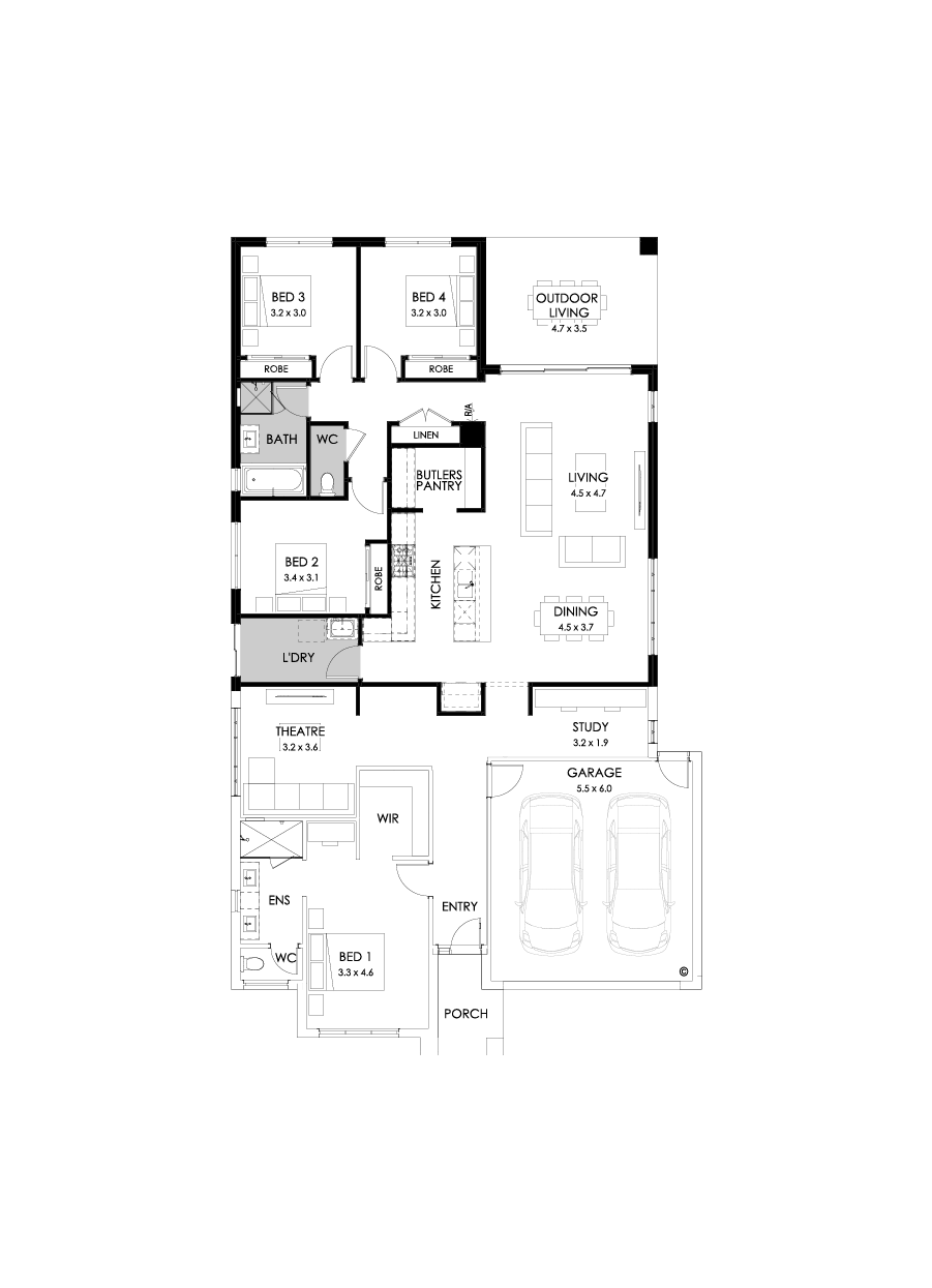 27  Floor Floorplan (Rear flip - Flipped)