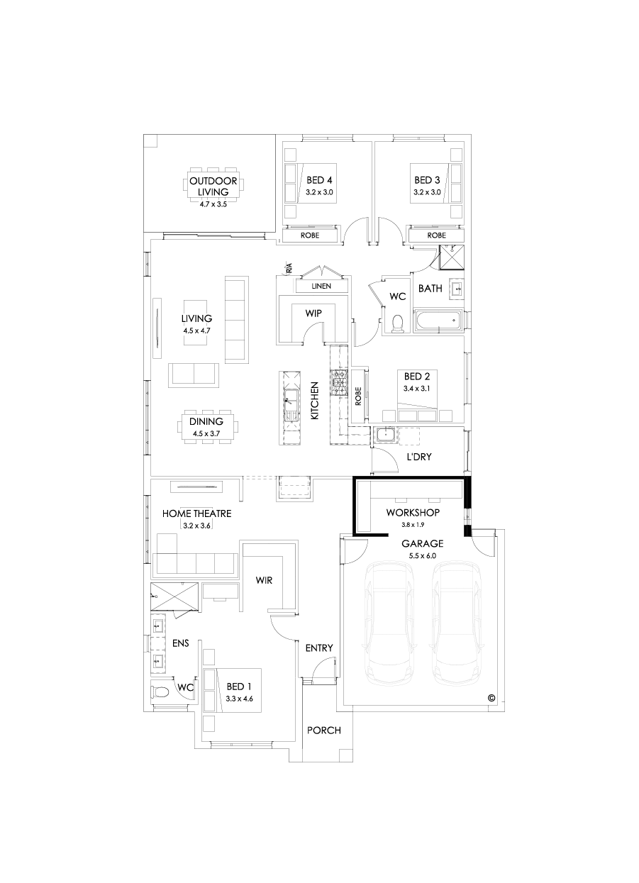 27  Floor Floorplan (Workshop - Flipped)