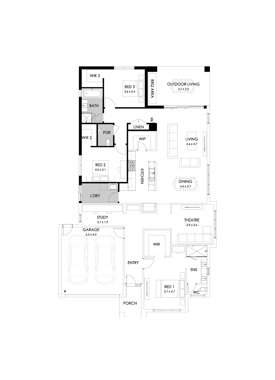 28  Floor Floorplan (3 bedrooms)