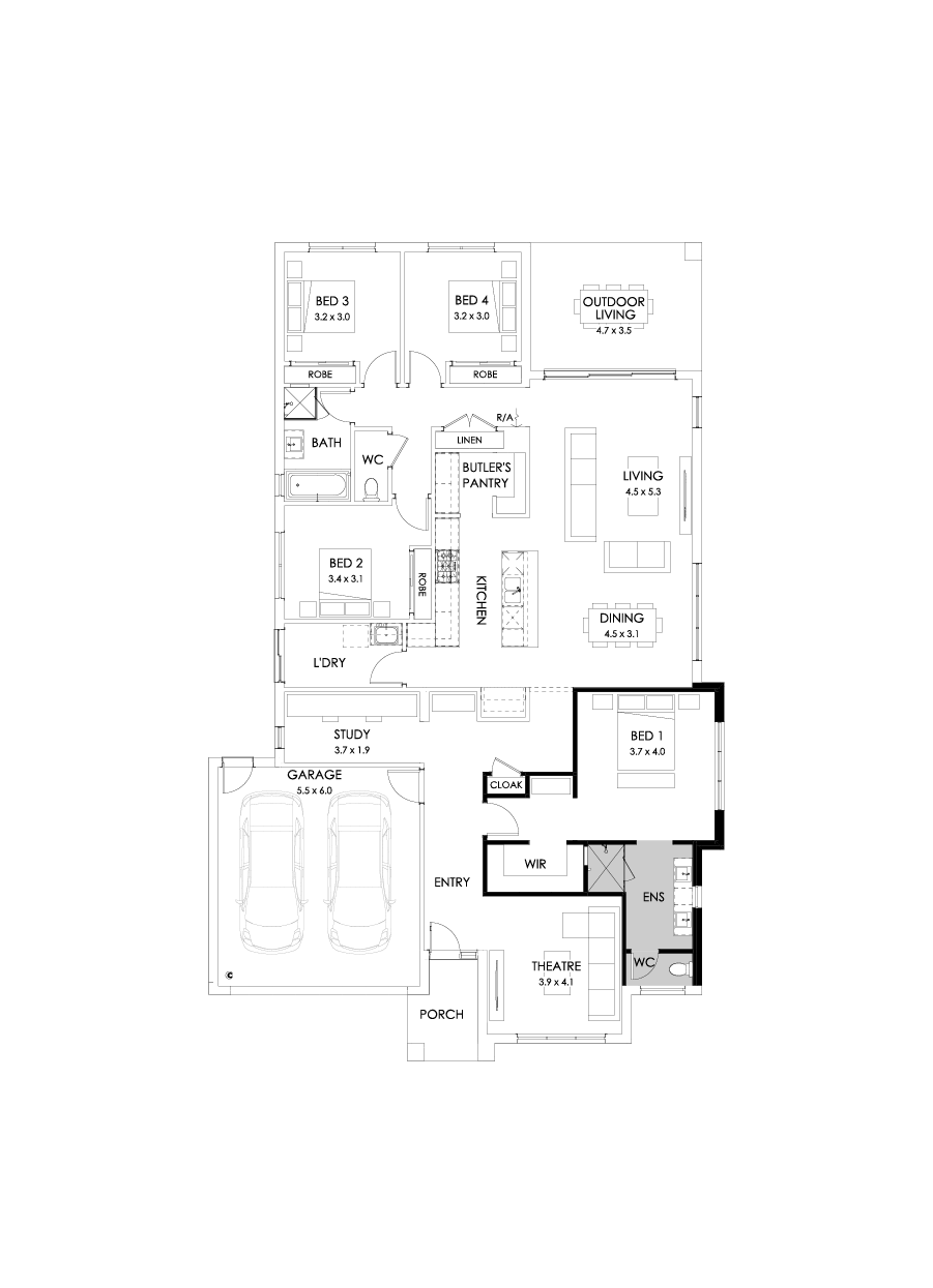 28  Floor Floorplan (Alternate theatre)