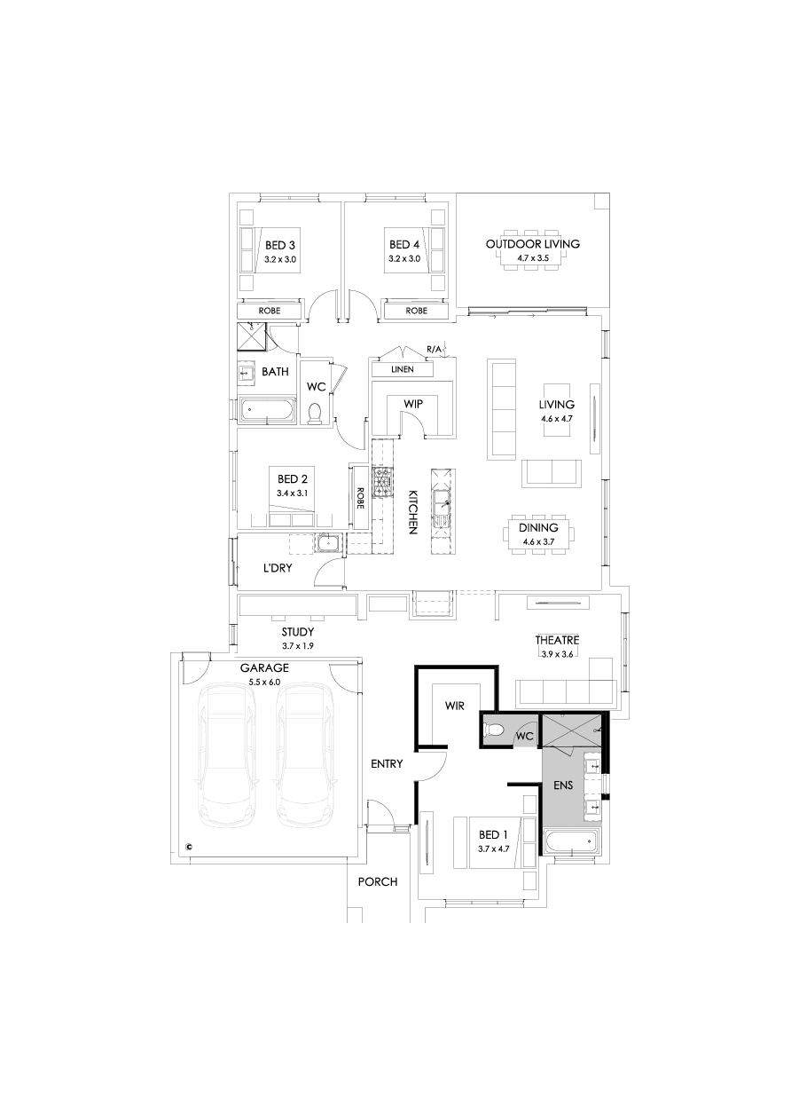 28  Floor Floorplan (Bath to ensuite)