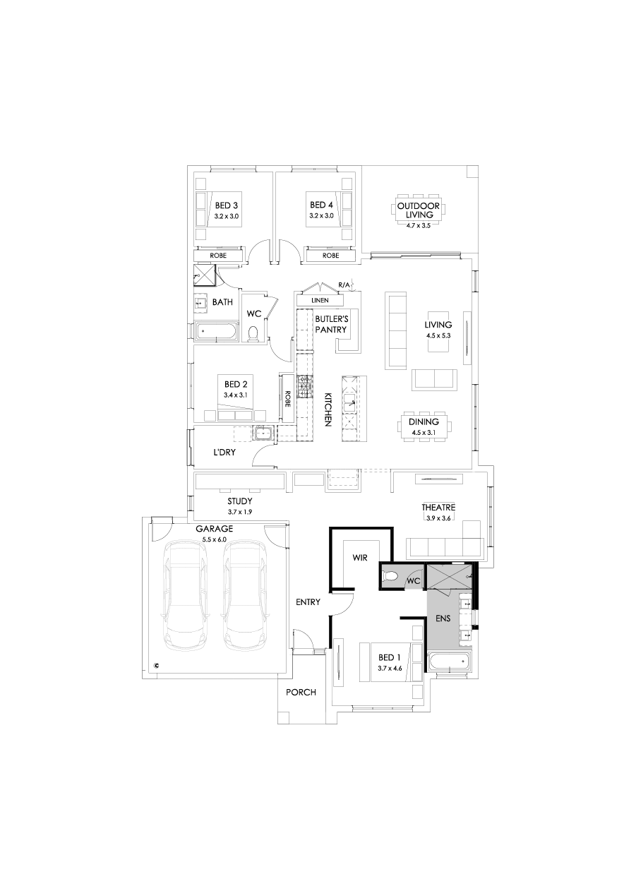 28  Floor Floorplan (Bath to ensuite)