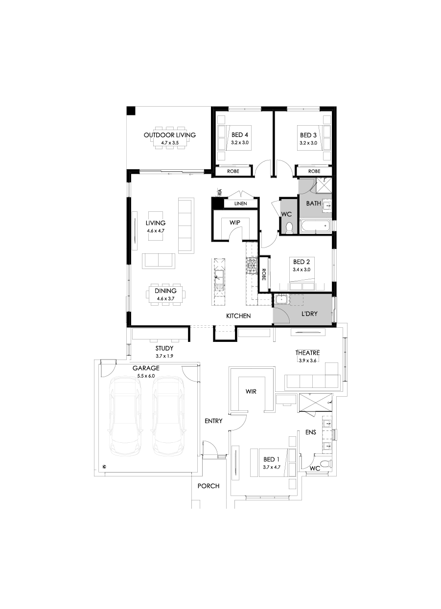 28  Floor Floorplan (Rear flip)