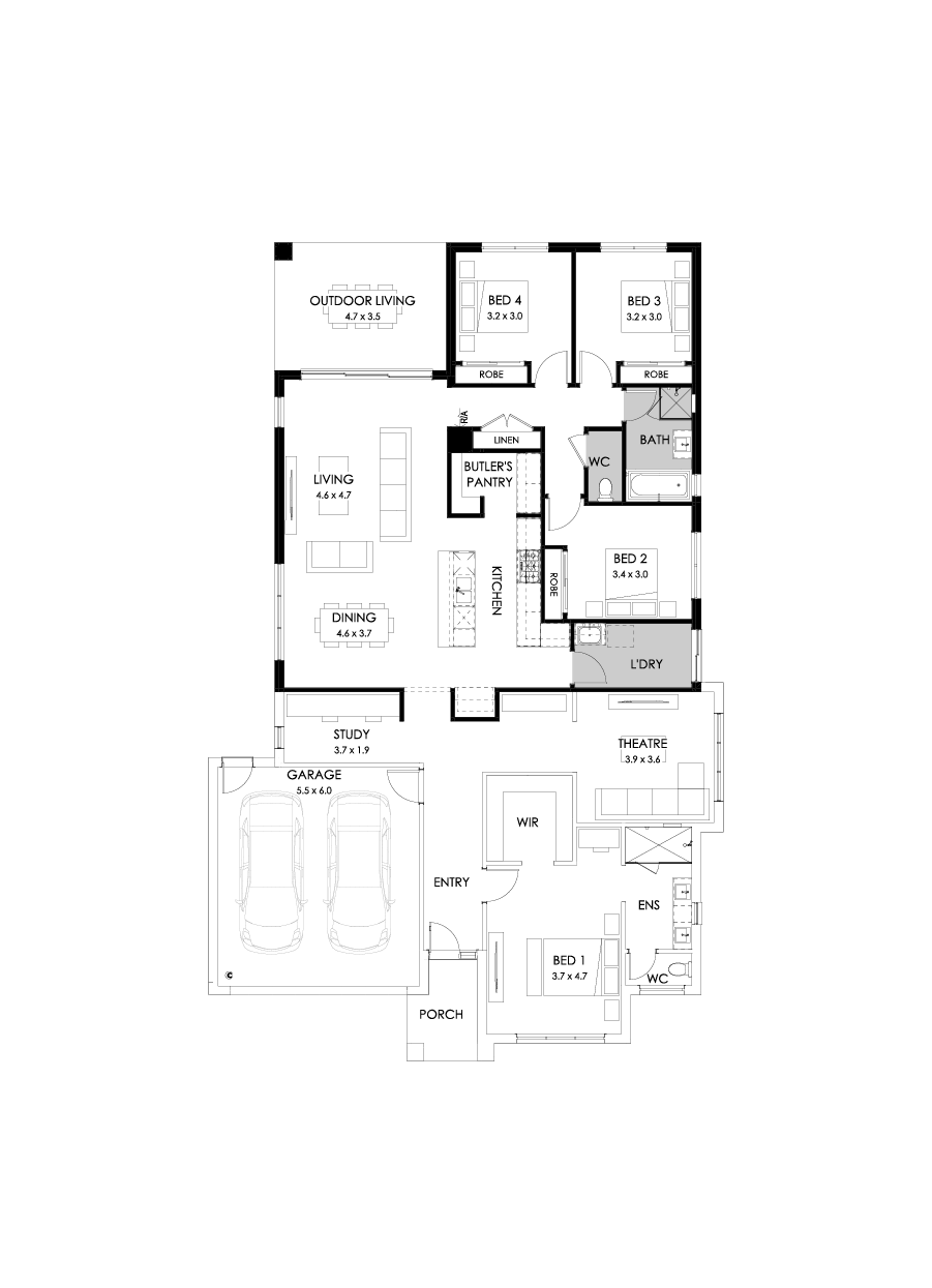 28  Floor Floorplan (Rear flip)
