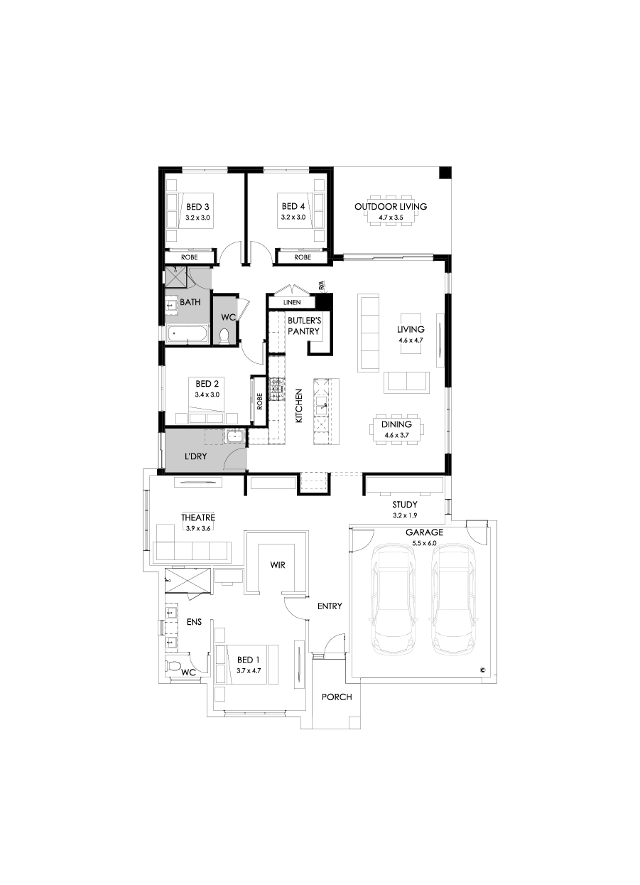 28  Floor Floorplan (Rear flip - Flipped)